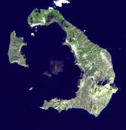 Σαντορίνη (δορυφορική εικόνα)